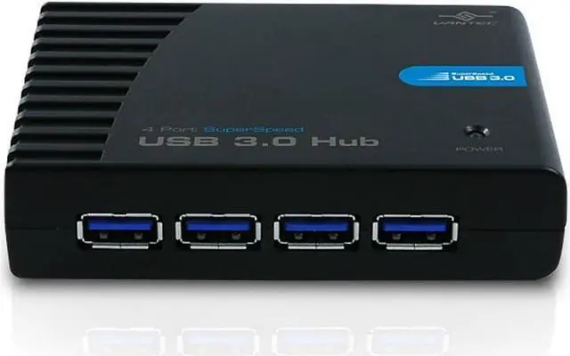 Alt view image 4 of 5 - Vantec UGT-MH430U3 4-Port SuperSpeed USB 3.0 Hub (Black)