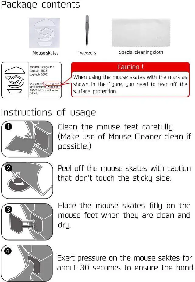 Alt view image 7 of 7 - 2Sets Hotline Games 3.0 Plus Rounded Curved Edges Mouse Feet Skates Compatible with Logitech G Pro X Superlight Wireless Gaming Mouse feet Replacement (0.8mm,Smooth,PTFE ) Pro Performance Upgrade