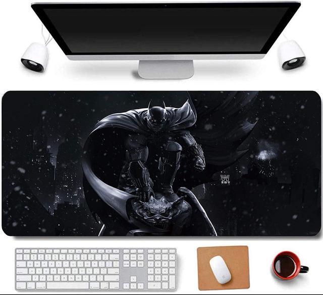 31.5x11.8 Inch Dark Knight BAT Long Extended Large Gaming Mouse Pad with  Stitched Edges Computer Keyboard Mouse Mat Desk Pad 