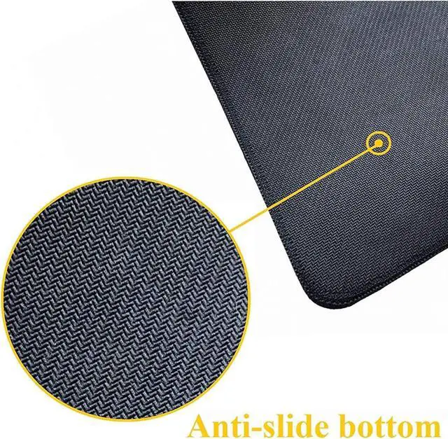 Alt view image 4 of 5 - Japanese Blue and White Wave Gaming Mouse Pad XL Non Slip Rubber Base Mousepad Stitched Edges Desk Pad Extended Large Mice Pad 31.5 X 11.8 Inch