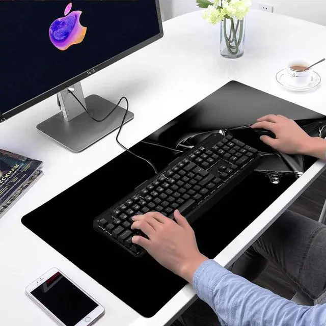 Alt view image 2 of 7 - Large Mouse Pad XXL,Mousepad with Stitched Edges & Non-Slip Rubber Base-High Speed Surface-Laptop Desk Pads-Computer Keyboard and Mice Combo Pad Mat 15.7X31.5 inch