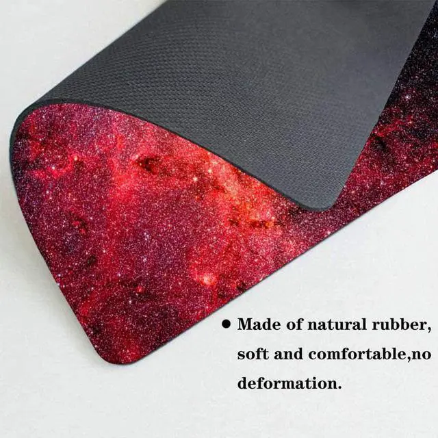 Alt view image 3 of 7 - Mouse Pad Milky Way Galaxy Computer Mouse Pads Desk Accessories Non-Slip Rubber Base Mousepad for Laptop Mouse