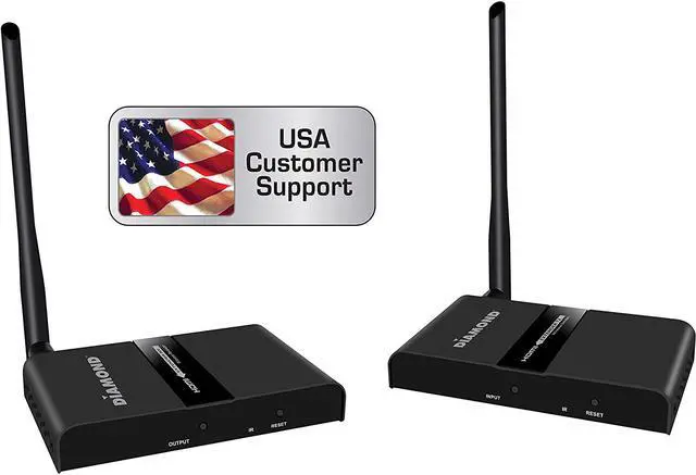 Alt view image 3 of 5 - Diamond Multi- Channel 2X2 Wireless HDMI 5GHz Kit, Stream HD 1080P Video/Audio up to 150 ft from Any HDMI Source to HDTV/Monitor/Projector (VS300M)