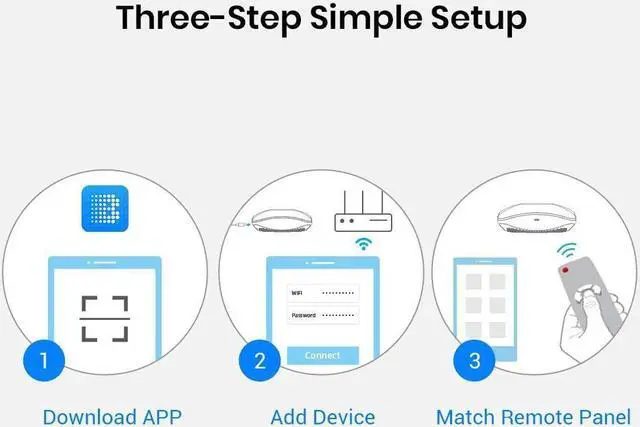 Alt view image 6 of 6 - BroadLink RM4 pro Smart Remote and Sensor Cable Set RM4 pro S, Universal IR RF Remote Control Hub with Temperature Humidity Monitor USB Cable, Works with Alexa, Google Home, IFTTT