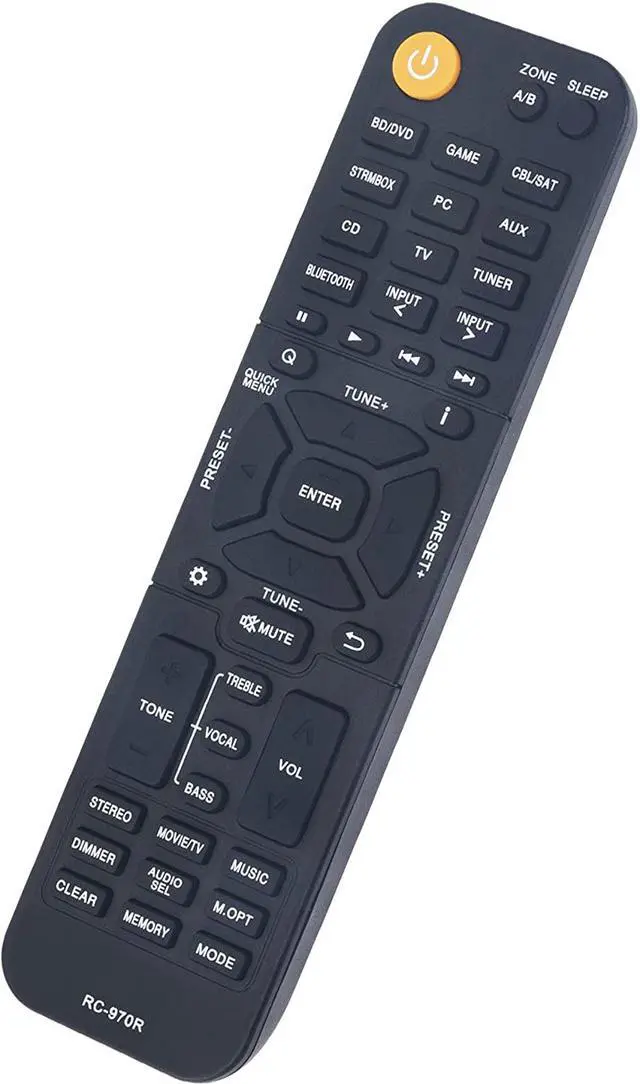 Alt view image 2 of 3 - RC-970R Replaced Remote fit for Onkyo AV Receiver HTS3910 HT-S3910 TXSR393 TX-SR393 HT-R398 HTR398 Home Theater