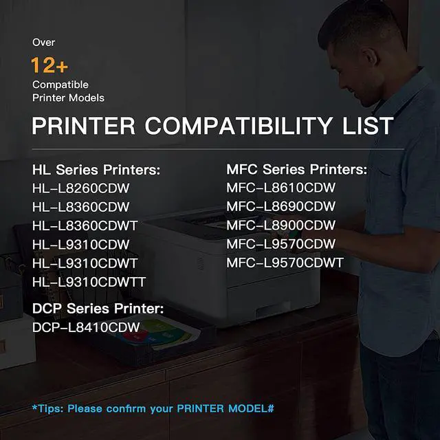 Alt view image 5 of 6 - E-Z Ink (TM) Compatible Toner Cartridge Replacement for Brother TN-433 TN433 TN433bk TN431 Compatible with HL-L8260CDW HL-L8360CDW MFC-L8610CDW MFC-L8900CDW (Black, Cyan, Magenta, Yellow, 4 Pack)