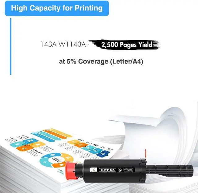 Alt view image 3 of 7 - INK E-SALE Compatible Toner Cartridge for Dell E525W E525 525W 525 Toner Cartridge 593-BBJX Using with Dell Laser E525W Printer Ink Black 1 Pack