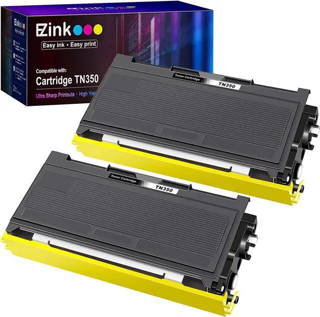 Main image of E-Z Ink (TM) Compatible Toner Cartridge Replacement for Brother TN350 TN-350 TN 350 to use with Intellifax 2820 Intellifax 2920 HL-2070N HL-2040 DCP-7020 MFC-7820n (Black, 2 Pack)