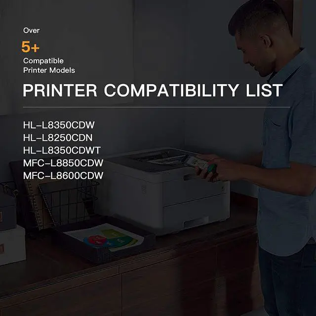 Alt view image 5 of 6 - E-Z Ink (TM) Compatible Toner Cartridge Replacement for Brother TN336 TN331 TN-336 TN-331 Compatible with HL-L8350CDW MFC-L8850CDW MFC-L8600CDW HL-L8350CDWT (Black Cyan Magenta Yellow, 4 Pack)