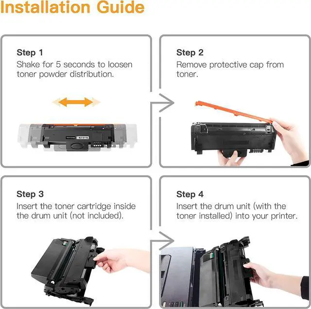 Alt view image 5 of 7 - E-Z Ink (TM) Compatible Toner Cartridge Replacement for Samsung 116L MLTD116L D116L MLT D116L to use with SL-M2625D SL-M2825DW SL-M2835DW (2 Black)