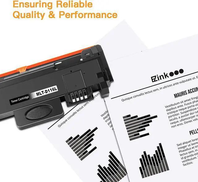Alt view image 6 of 7 - E-Z Ink (TM) Compatible Toner Cartridge Replacement for Samsung 116L MLTD116L D116L MLT D116L to use with SL-M2625D SL-M2825DW SL-M2835DW (2 Black)