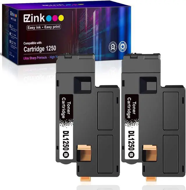 Alt view image 7 of 7 - E-Z Ink (TM Compatible Toner Cartridge Replacement for Dell 1250 810WH High Yield to use with C1760nw C1765nf C1765nfw 1250 1250c 1350cnw 1355cn 1355cnw Laser Printer (Black, 2 Pack)