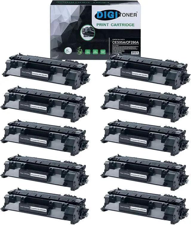 Main image of TonerPlusUSA New Compatible CE505A 05A Black Replacement Toner Cartridge for Laser Jet P2035 P2035n P2050 P2055x P2055dn (Black, 10 Pack)