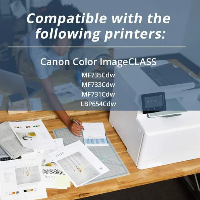 Alt view image 5 of 5 - Arthur Imaging Compatible Toner Cartridge Replacement for Canon 046 046H for Color ImageCLASS MF735Cdw LBP654Cdw MF731Cdw MF733Cdw Laser Printer (Black Cyan Magenta Yellow, 4-pk)