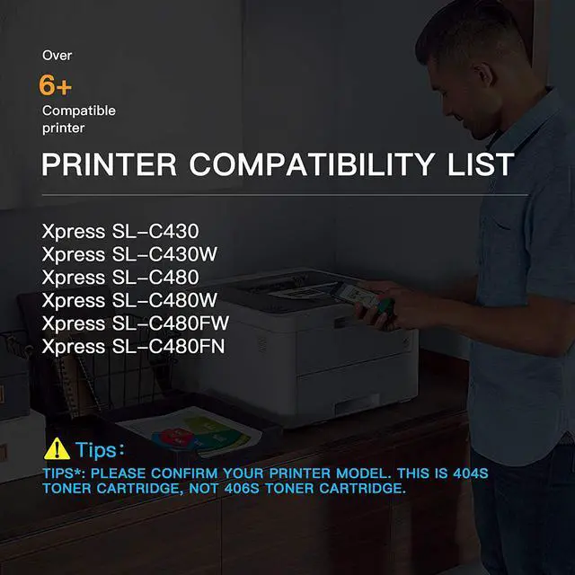 Alt view image 5 of 7 - E-Z Ink (TM) Compatible Toner Cartridge Replacement for Samsung 404 404S CLT-K404S to use with Xpress C430 C430W C480 C480FW Xpress SL-C430W SL-C480FW Printer Tray (Black, 2 Pack)