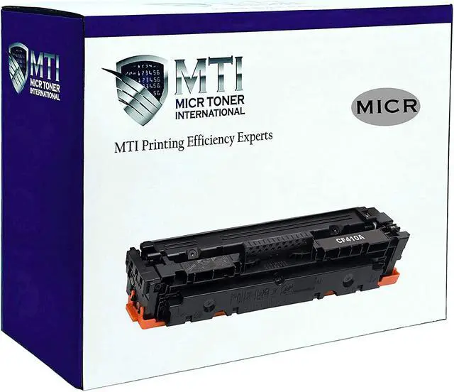 Alt view image 6 of 7 - MTI 410A MICR Compatible Magnetic Ink Replacement for HP CF410A | HP Color Pro MFP M477FNW M477FDN M477FDW M452DN M452DW M452NW Laser Printer | Check Printing Cartridge