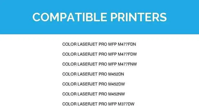Alt view image 7 of 7 - LD Products Compatible Toner Cartridge Replacement for HP 410X High Yield (Cyan, Magenta, Yellow, 3-Pack)