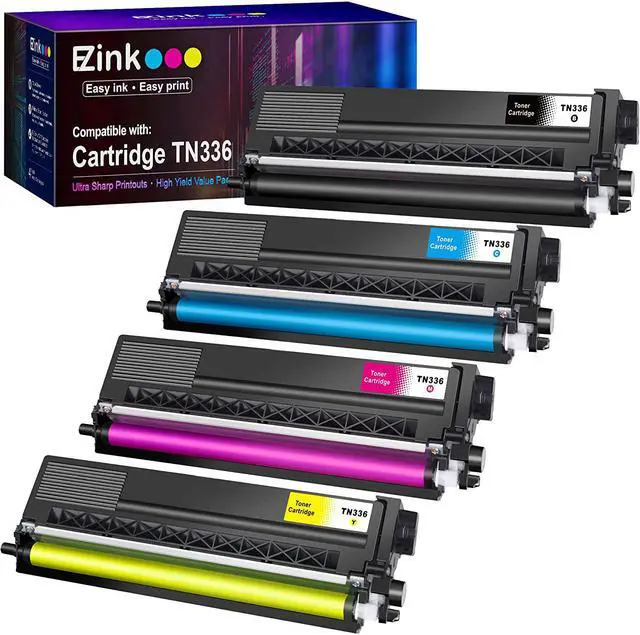 Main image of E-Z Ink (TM) Compatible Toner Cartridge Replacement for Brother TN336 TN331 TN-336 TN-331 Compatible with HL-L8350CDW MFC-L8850CDW MFC-L8600CDW HL-L8350CDWT (Black Cyan Magenta Yellow, 4 Pack)