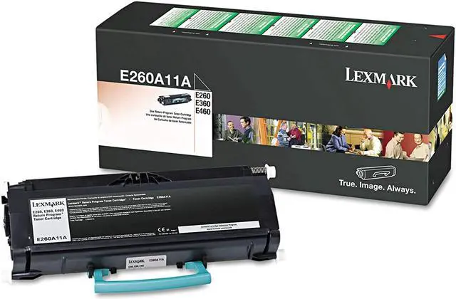 Main image of Lexmark E260A11A Toner Cartridge, Black - in Retail Packaging