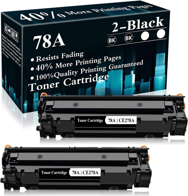Main image of 2 Black 78A | CE278A Toner Cartridge Replacement for HP Laserjet Pro P1606dn P1606 P1566 P1560 M1536dnf MFP M1537dnf MFP M1538dnf MFP M1530 MFP Printer,Sold by TopInk
