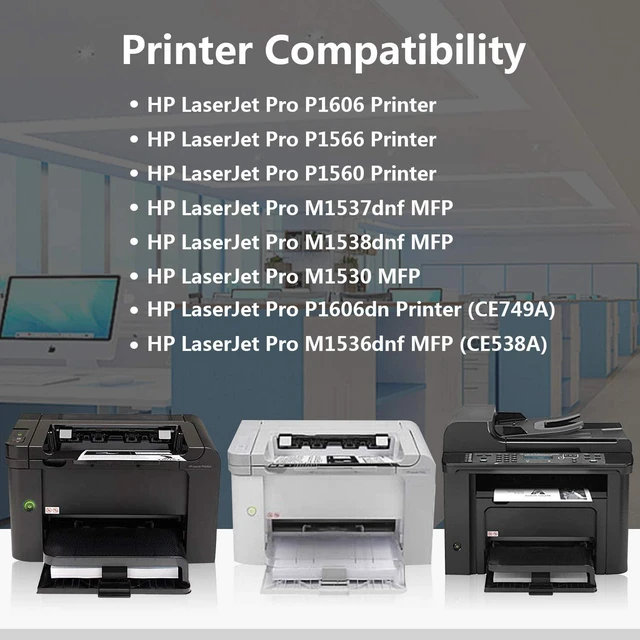Alt view image 3 of 7 - 2 Black 78A | CE278A Toner Cartridge Replacement for HP Laserjet Pro P1606dn P1606 P1566 P1560 M1536dnf MFP M1537dnf MFP M1538dnf MFP M1530 MFP Printer,Sold by TopInk