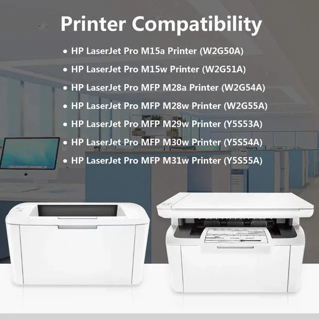 Alt view image 3 of 7 - 2 Pack 48A | CF248A Black Compatible Toner Cartridge Replacement for HP Laserjet Pro M15a M15w MFP M28a MFP M28w MFP M29w MFP M30w MFP M31w Printer,Sold by TopInk