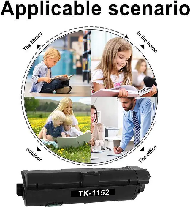 Alt view image 5 of 5 - Ennovor TK1152 TK-1152 1T02RV0US0 Toner Cartridge (Black,3 Pack) Replacement for Kyocera P2235dw M2635dw M2635dn P2235dn M2135dn M2735dn Toner Kit Printer