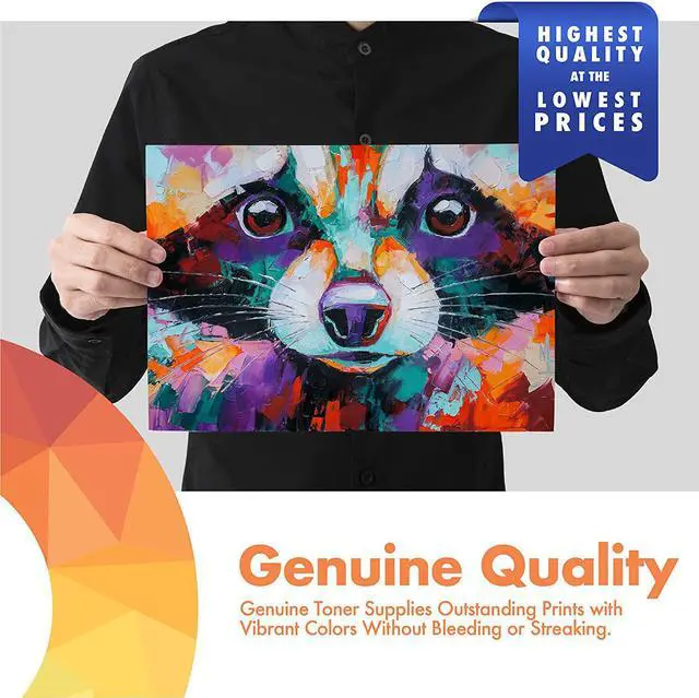 Alt view image 4 of 7 - Professor Color Re-Coded OEM Toner Cartridge Replacement for Xerox WorkCentre 7525 7530 7535 7545 7556 7830 7835 7845 7855 | 006R01513 006R01514 006R01515 006R01516, Toner Cartridge 4 Pack