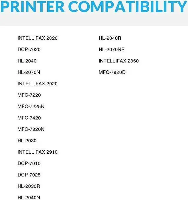 Alt view image 5 of 5 - SPEEDYINKS Remanufactured Toner Cartridge Replacement for Brother TN350 TN-350 TN 350 to Use with Intellifax 2820 2920 2850 2910 HL-2070N HL-2040 HL-2070N HL-2040N DCP-7020 MFC-7820n (Black, 3-Pack)