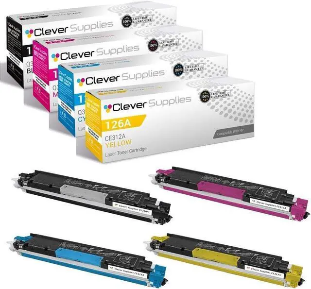 Main image of Compatible Toner Cartridge Replacement for  TOPSHOT PRO M275 CE310A Black CE311A Cyan CE312A Yellow CE313A Magenta  126A PRO 100 M175A TOPSHOT PRO M275NW 4 Color Set