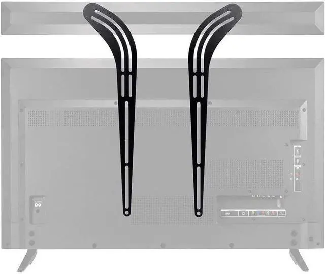 Alt view image 9 of 13 - Monoprice Universal Floating Soundbar Mount Bracket for Freestanding or Wall Mounted 23in to 55in TVs, VESA Patterns fro