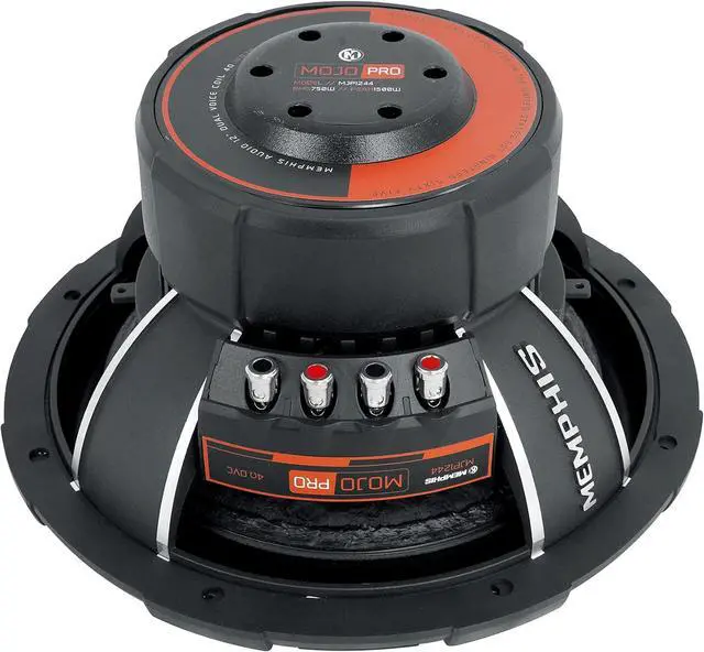 Alt view image 4 of 7 - Audiosavings Bundle: Memphis Audio MJP1244 12" 1500w MOJO Car Subwoofer DVC 4 ohm Sub Bundled with Rockville Rock Everywhere Portable Bluetooth Speaker/Waterproof/Wireless Link (2 Items)
