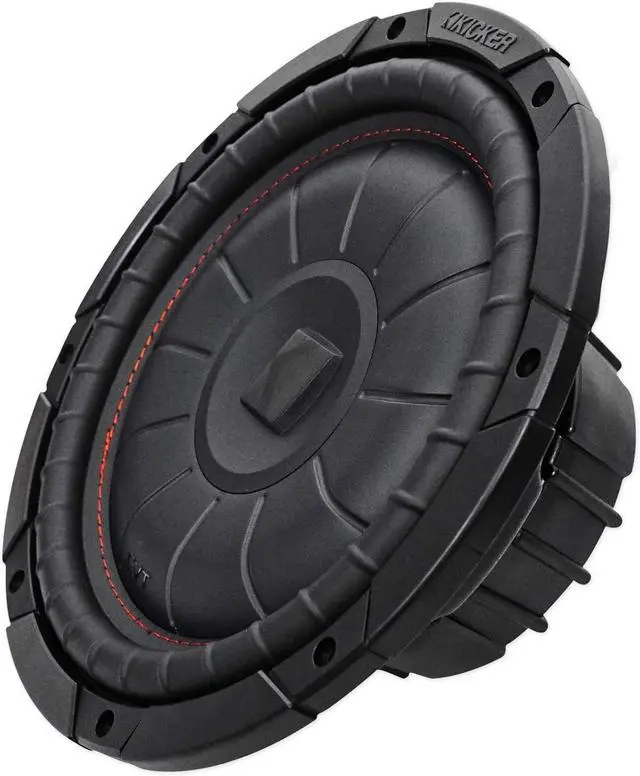 Alt view image 3 of 7 - KICKER 43CVT102 COMPVT 10" 800w SVC 2-Ohm Slim Shallow Car Subwoofer Sub CVT10-2 Bundle with (2) Rockville RPB3-BLACK Portable Bluetooth Speakers (3 Items)