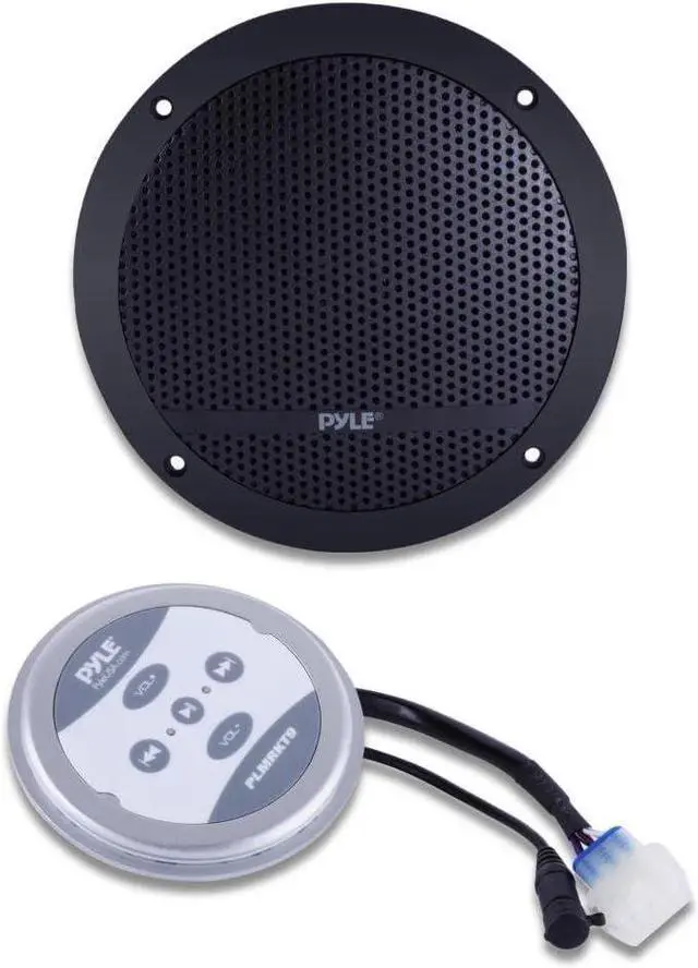 Alt view image 2 of 5 - 240 Watts Bluetooth Marine Grade 6.5" 2-Way Speaker System, Amplified Full Range Stereo Sound, Flush Mount Dual Cone Dome Waterproof Universal Use, With Aux 3.5mm Input pair