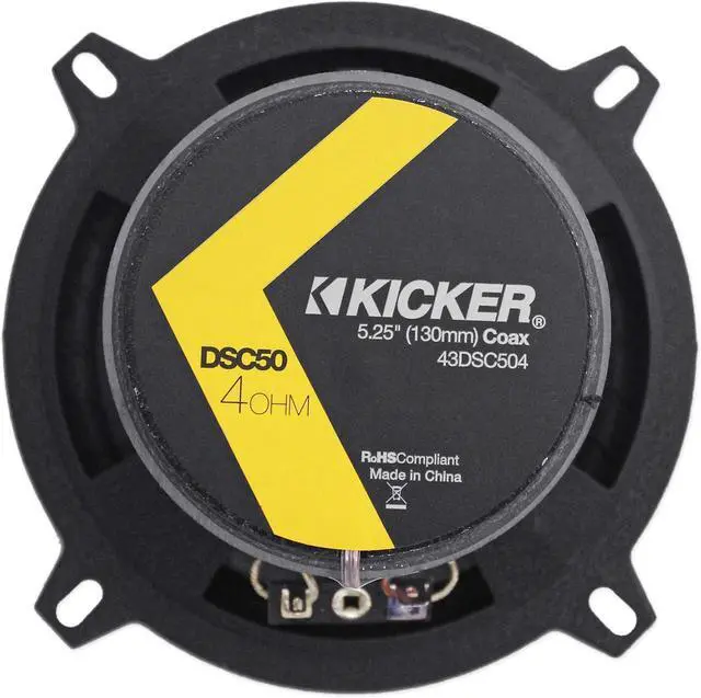 Alt view image 3 of 7 - Audiosavings Bundle: (2) Kicker 43DSC504 DSC50 200 Watt 5.25" 5 1/4" 2-Way Car Audio Speakers Bundle with (1) Rockville RPB2-BLACK Handheld Wireless Portable Bluetooth Speaker (3 Items)