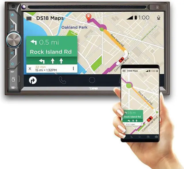 Alt view image 12 of 18 - Ds18 - Ddx6.9Ml - 6.9" Touchscreen Double-Din Headunit With Bluetooth And Usb