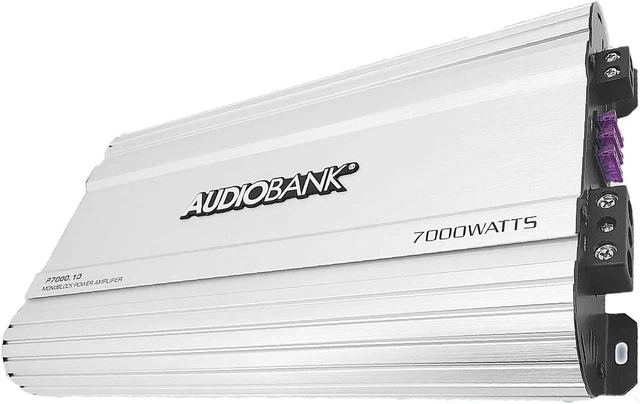 Alt view image 6 of 6 - Monoblock 7000 WATTS Amp Class D 1OHM Car Audio Stereo Amplifier Remote Turn On/Off Circuit/Heavy-Duty Aluminium Alloy Heatsink Power and Protection Indicator P7001