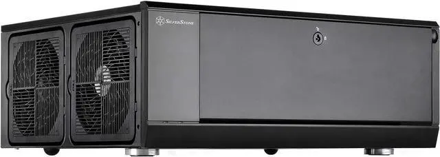 Main image of SilverStone Technology GD10B Home Theater Computer Case (Htpc) with Lockable Front Panel for ATX/Micro-ATX Motherboards GD10B-x