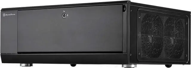 Alt view image 2 of 7 - SilverStone Technology GD10B Home Theater Computer Case (Htpc) with Lockable Front Panel for ATX/Micro-ATX Motherboards GD10B-x