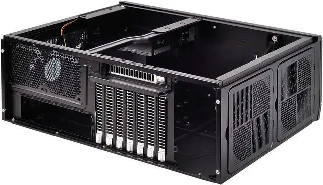 Alt view image 6 of 7 - SilverStone Technology GD10B Home Theater Computer Case (Htpc) with Lockable Front Panel for ATX/Micro-ATX Motherboards GD10B-x