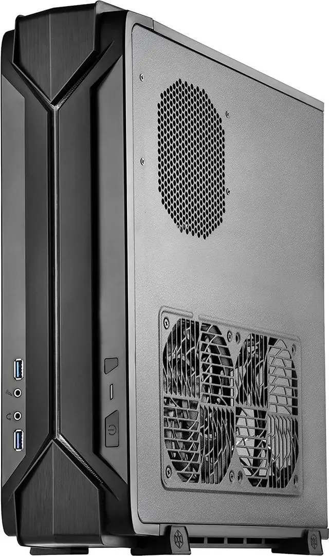 Alt view image 2 of 7 - SilverStone Technology Slim Computer Case for Mini-Itx Motherboards with Integrated Addressable RGB Lighting (SST-RVZ03B-ARGB)