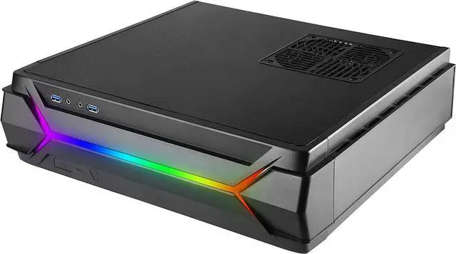 Alt view image 6 of 7 - SilverStone Technology Slim Computer Case for Mini-Itx Motherboards with Integrated Addressable RGB Lighting (SST-RVZ03B-ARGB)