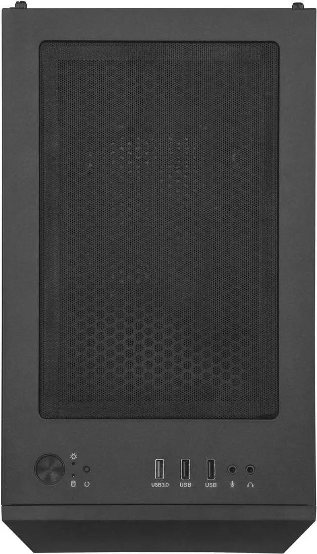 Alt view image 7 of 7 - Technology FARA H1M Tempered Glass, Black, Mid-Tower Micro-ATX Case with Mini-DTX and Mini-ITX Support, SST-FAH1MB-G