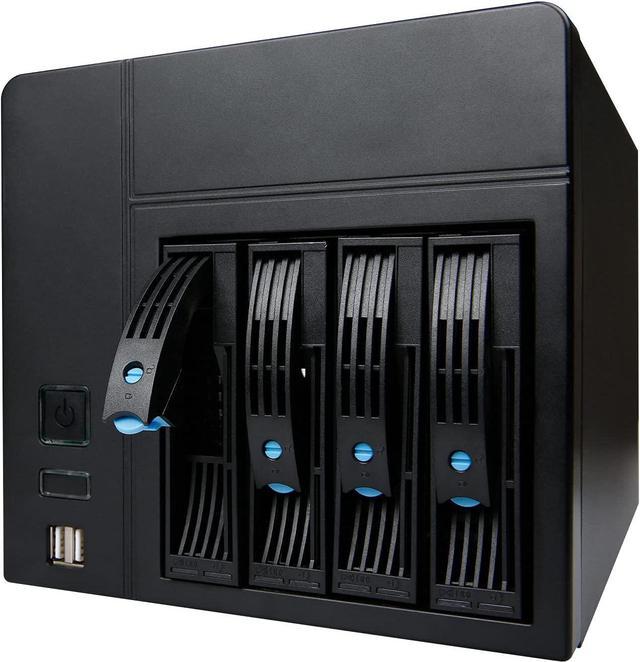 NAS Case 4-Bay K3 Chassis, AUDHEID New Network Storage Server, Compatible  Flex PSU Mini-ITX, 4 x 2.5/3.5 Tray, Network Attached Storage Enclosure