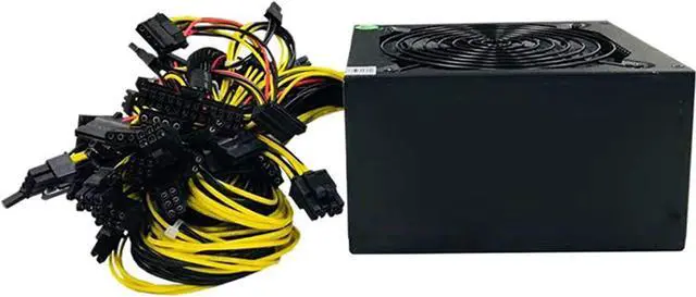 Alt view image 2 of 7 - Henghe 1800W Modular Mining Power Supply for 8 GPU ETH Rig Ethereum Miner 110-240V Active PFC Circuit Power Source Type A, voltage 110-240V. Type B, voltage 160-240V