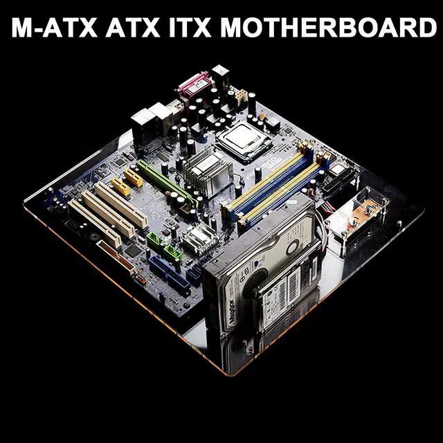 Alt view image 3 of 6 - Mining Frame, Steel Open Air Miner Mining Frame Rig Case, 8 GPU Miner Mining Rig Aluminum Stackable Open Air Case for Crypto Coin Currency Bitcoin Mining,Black
