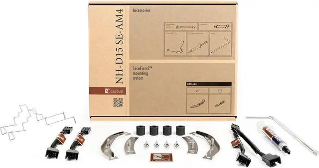 Alt view image 5 of 7 - Noctua NH-D15 SE-AM4, Premium Dual-Tower CPU Cooler for AMD AM4 (Brown)