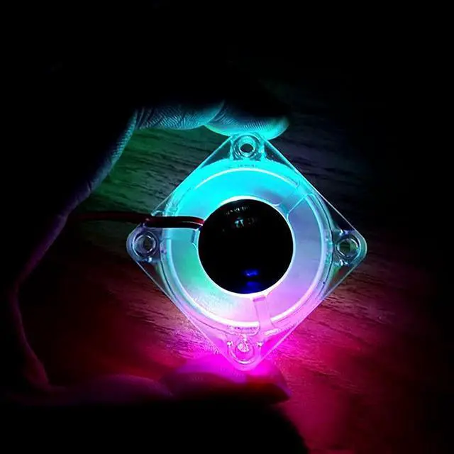 Alt view image 6 of 6 - WINSINN 30mm RGB Fan 5V, LED Colorful 3D Printer Micro 5 Volt Fans 3010 Hydraulic Bearing, Brushless Cooling 30mmx10mm 2PIN (Pack of 4Pcs)