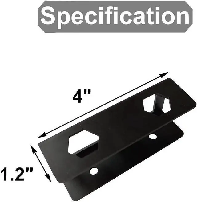 Alt view image 7 of 7 - PIAOLGYI Black Under Desk Laptop Holder Mount with Screw, Under Desk Laptop Mount Bracket, Add On Under Table Keyboard Storage (3 Pcs)