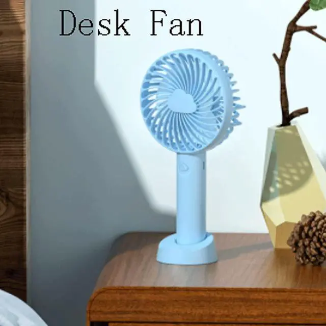 Alt view image 5 of 6 - Small 3 Speeds Mini Desk Fan,USB Handheld Fan,Portable USB Fan Quiet for Home,Office,Travel,Outdoor,Bedroom Fan,Small Fan Strong Airflow (Color : White, Size : 2600mAh)